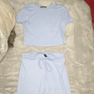 Knit ripped loungewear set